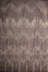 Brown Color Gota Embroidery Digital Printed Organza Fabric
