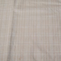 Cream Color Cotton Dobby Self Check Fabric