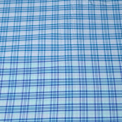 Blue Color Cotton Yarn Dyed Check Fabric