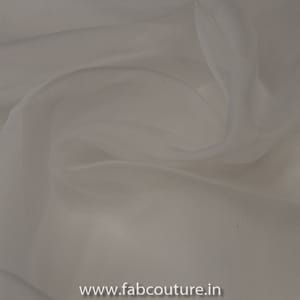 White Dyeable viscose Organza fabric