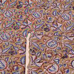 Mustard Color traditional Bagru Printed Fabric