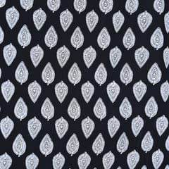 Black and White Cotton Printed Fabric