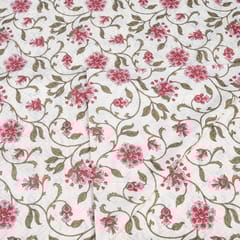 Cream Color Cotton Dobby Print