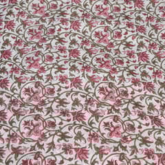 Cream Color Cotton Dobby Print