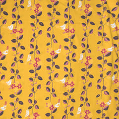 Mustard Color Cotton Print