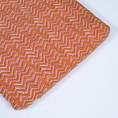 Rust Color Cotton Kantha Print