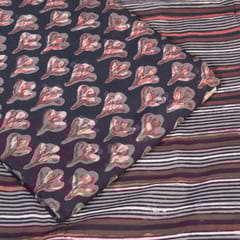 5 Mtr. Coffee Color Cotton Print Set