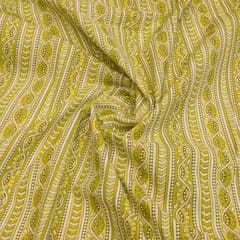Mehndi Color Cotton Cambric Print