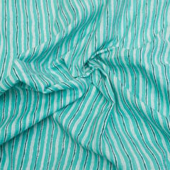 Firozi Color Cotton Cambric Print