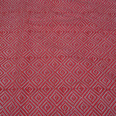 Red Color Cotton Printed Fabric