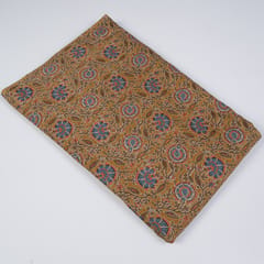 Brown Color Cotton Printed Fabric