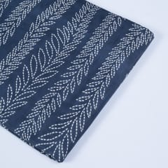 Blue Color Cotton Printed Fabric