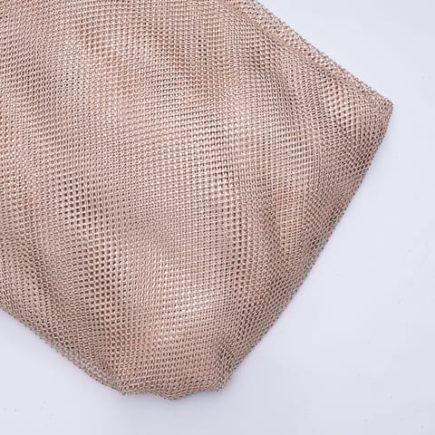 Golden Color Net Saroaski Embroidery