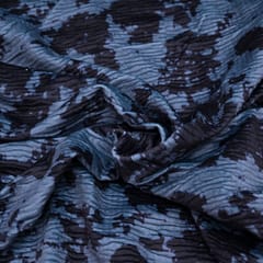 Grey Color Pleated Lycra