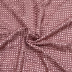 Onion Pink Color Dola Silk Embroidery