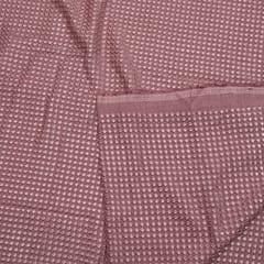 Onion Pink Color Dola Silk Embroidery
