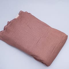 Onion Pink Color Dola Silk Embroidery