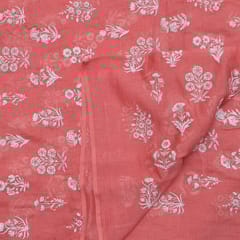 Peach Color Mal Chanderi Embroidery