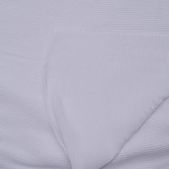 White Color Pleated Georgette