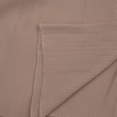 Biege Color Pleated Georgette