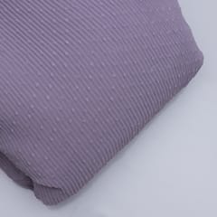 Lavender Color Pleated Dobby Georgette
