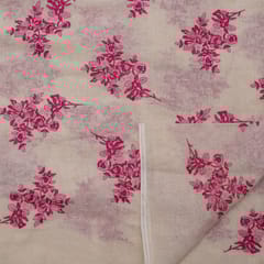 Off White Color Linen Embroidery