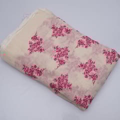 Off White Color Linen Embroidery