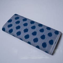 Light orange with white dot Cotton ikat fabric