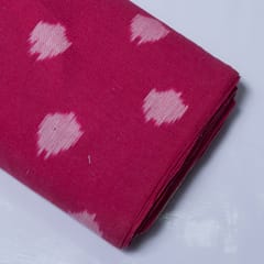 Royal blue with white dot Cotton ikat fabric
