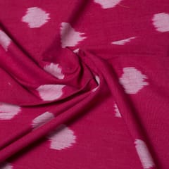 Royal blue with white dot Cotton ikat fabric