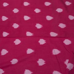 Royal blue with white dot Cotton ikat fabric