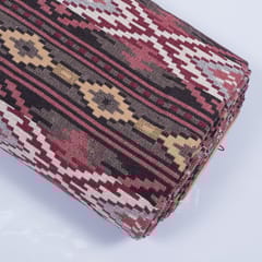 beige and cream cotton jacquard fabric