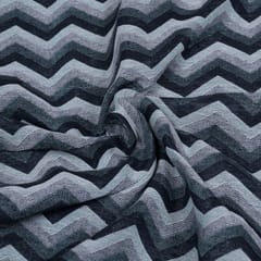Green & Black Chevron Cotton Jacquard