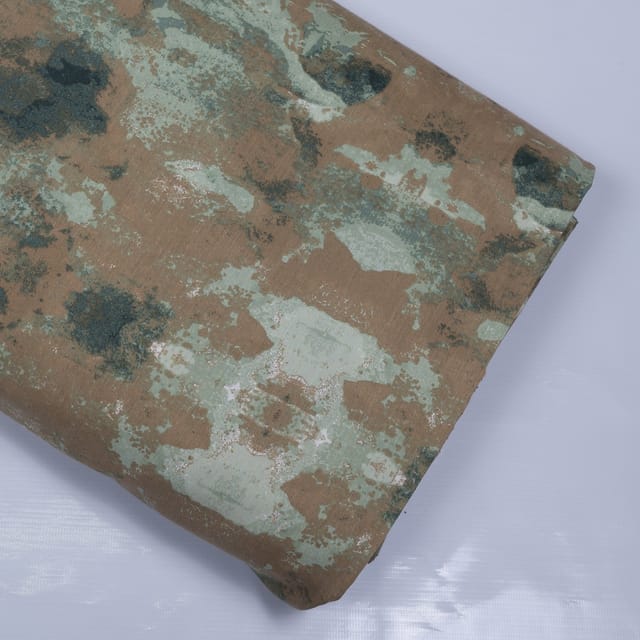 Green & Brown Cotton Print