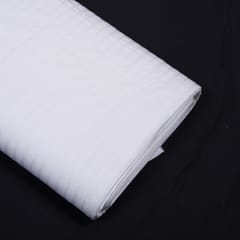 Self Leeno Cotton Stripe Dyeable Fabric