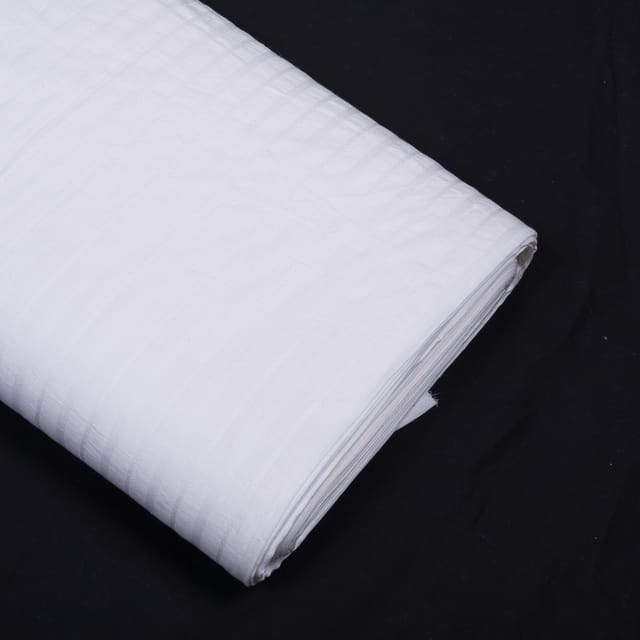 Self Leeno Cotton Stripe Dyeable Fabric