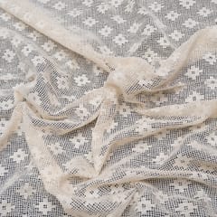 Floral Cotton Dyeable Net