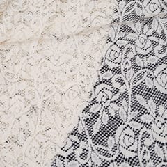 Floral Cotton Dyeable Net