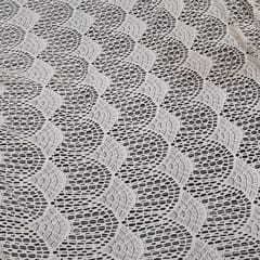 Very small flower cotton dyeable net fabric