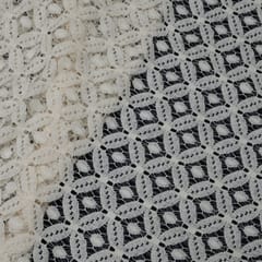 Circle & dot cotton dyeable net fabric