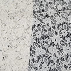 Circle flower stripe cotton dyeable net fabric