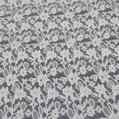 Circle flower stripe cotton dyeable net fabric