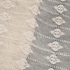 Gemotrical circle stripe cotton dyeable net fabric