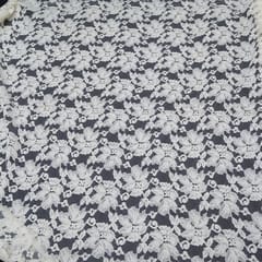 Flower cotton dyeable net fabric