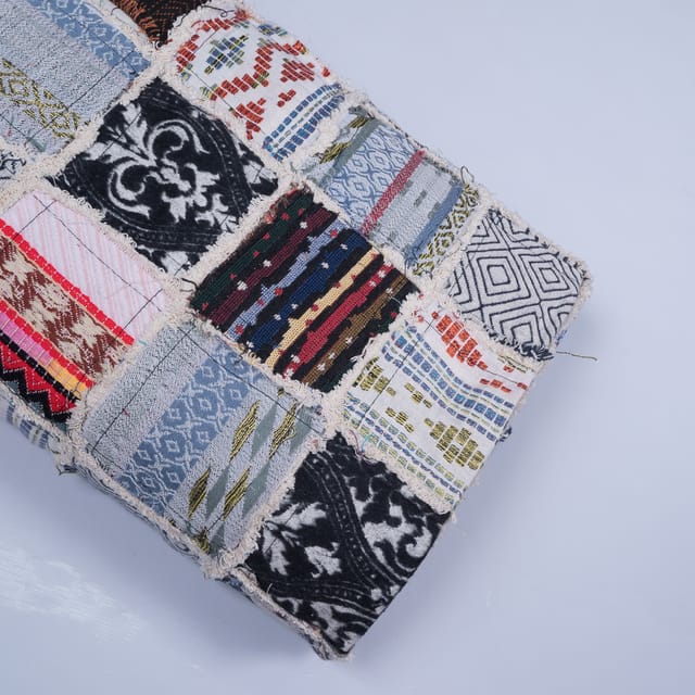 Patchwork Cotton Blend Jacquard