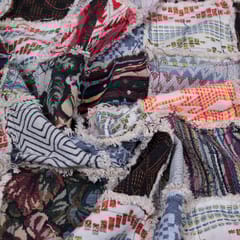 Patchwork Cotton Blend Jacquard