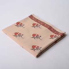 Biege Color Cotton Printed Fabric