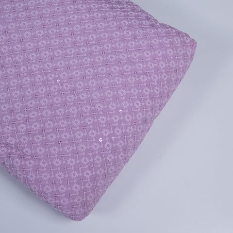 Move Color Rayon Chikan Fabric