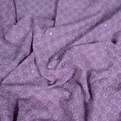 Move Color Rayon Chikan Fabric