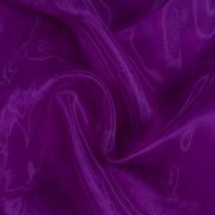 Purple Color Poly Organza fabric (75cm Piece)